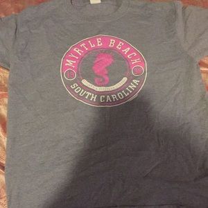 Myrtle Beach gray and pink seahorse shirt